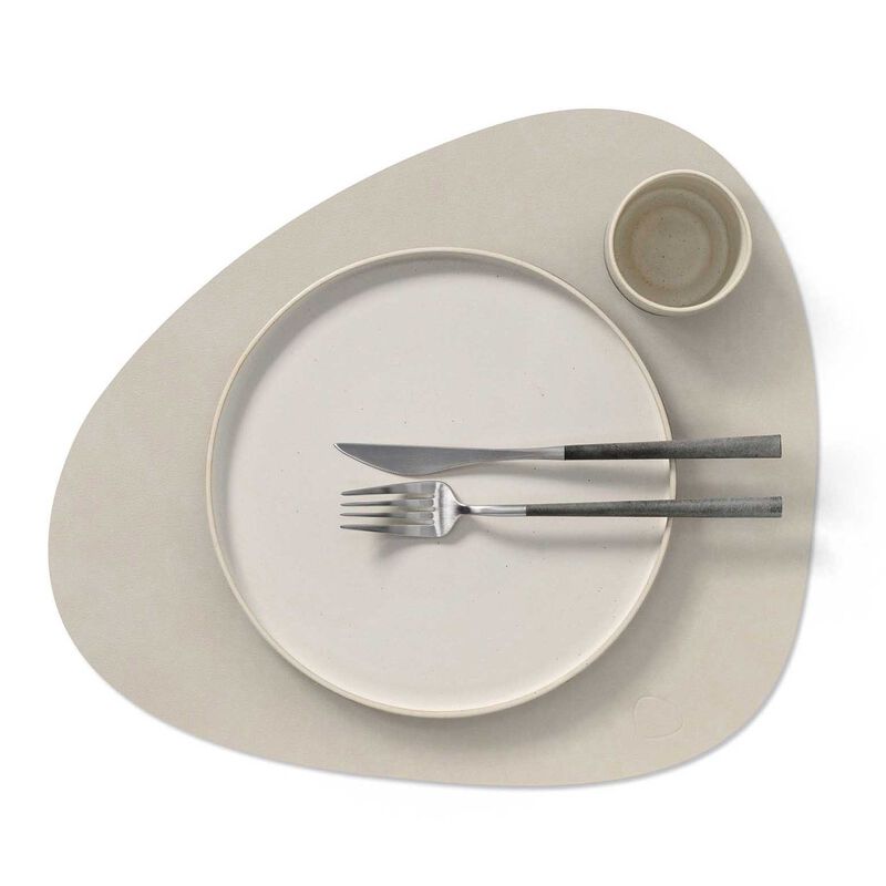 LIND DNA Table Mat Curve L Nupo Oyster White image number 1